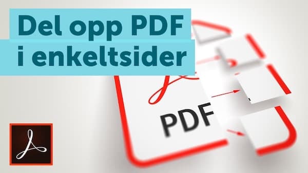 Video: Adobe Acrobat - Del opp PDF i enkeltsider.