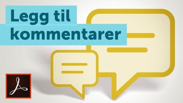 Video: Kommentering i Adobe Acrobat.