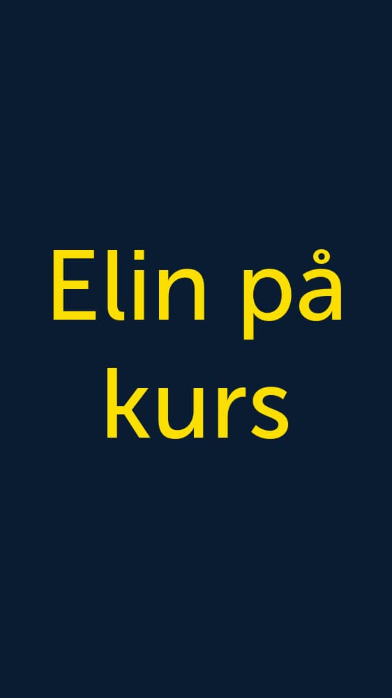 Video: Bli med Elin på kurs