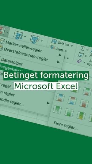 Video: Betinget formatering i Microsoft Excel