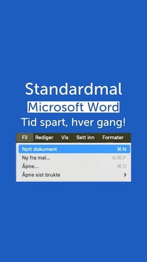 Video: Standardmal i Microsoft Word