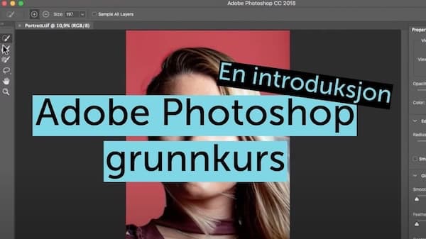 Video: Adobe Photoshop grunnkurs - en introduksjon